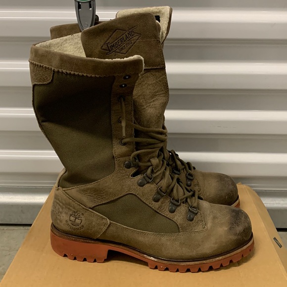 Timberland Boots Winter Waterproof Women’s 9.5 Brown Leather Timber/Dry - Picture 1 of 12